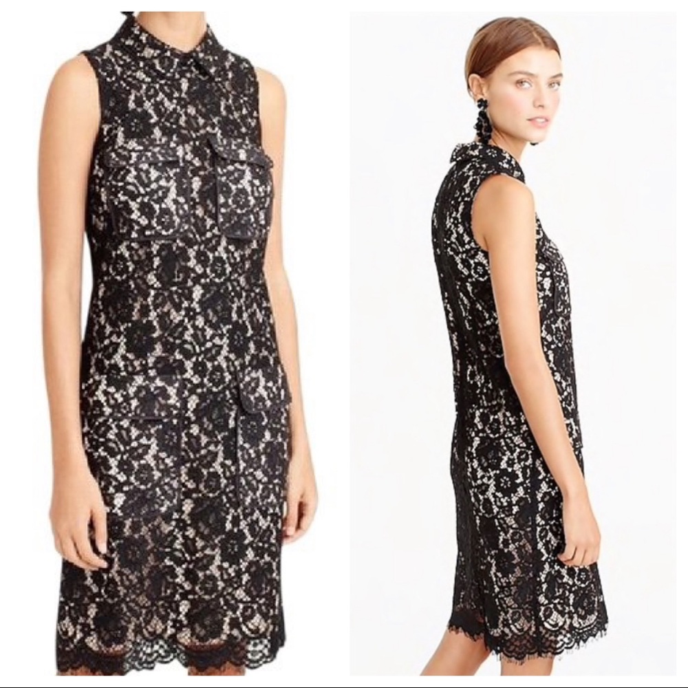 J.CREW Lace Dress 4-Pockets - Picture 3 of 12